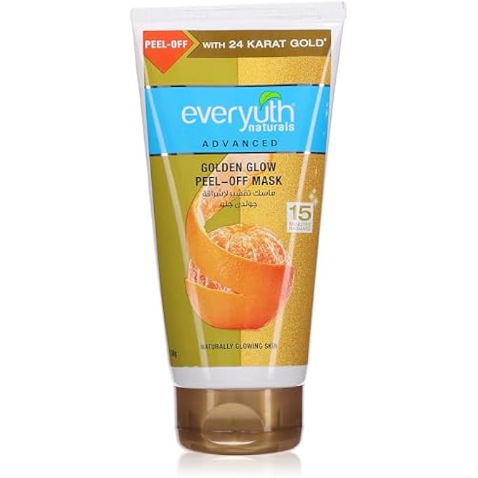 Everyuth NATURALS ADVANCED GOLDEN GLOW PEEL-OFF MASK FOR INSTANT GLOWING SKIN, 150G - Image 1